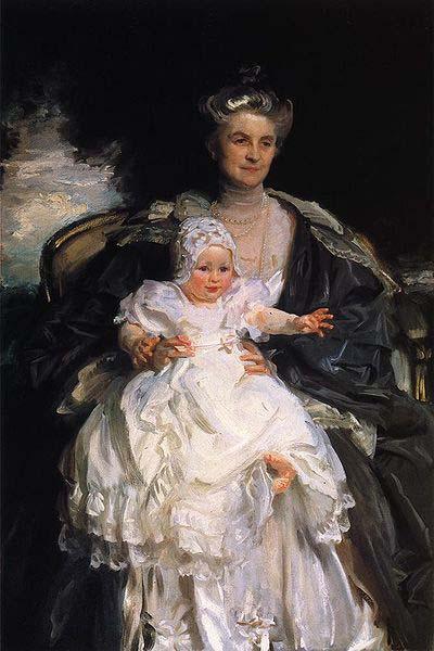John Singer Sargent Mrs. Henry Phipps and Her Grandson Winston Sweden oil painting art